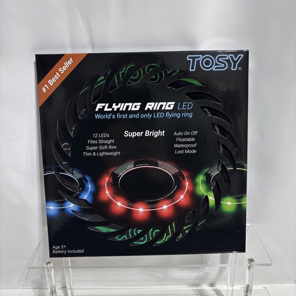 TOSY Flying Ring 12 LEDs Super Bright Lost Mode Auto‎ Light Up NIB Green